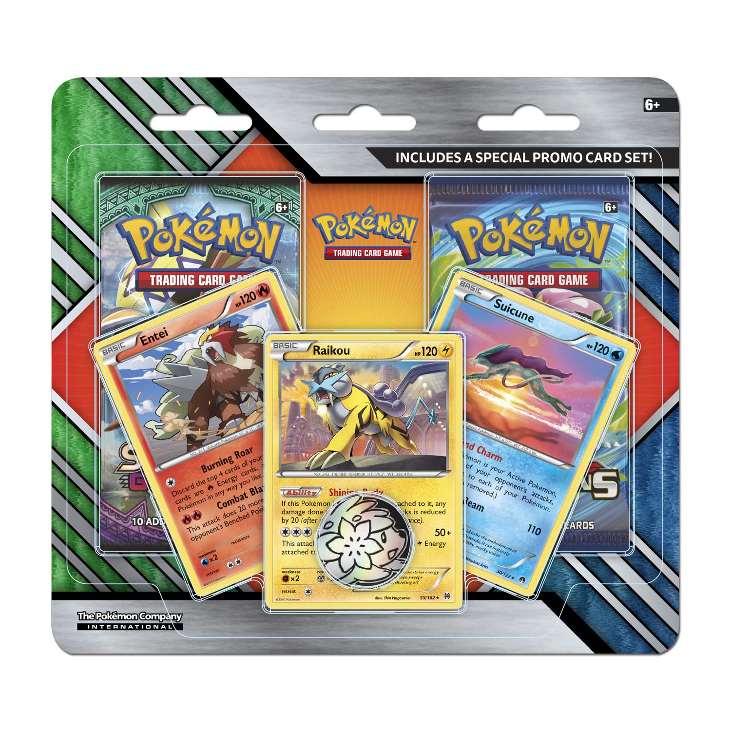 Sun & Moon: Guardians Rising - 2-Pack Blister (Entei, Raikou, Suicune) | GrognardGamesBatavia