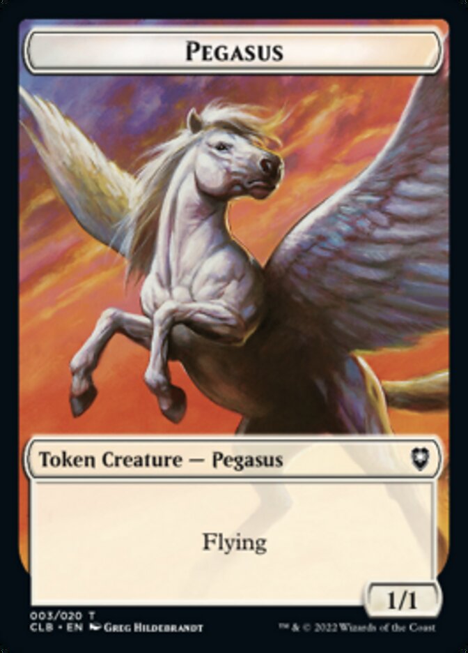 Pegasus Token [Commander Legends: Battle for Baldur's Gate Tokens] | GrognardGamesBatavia