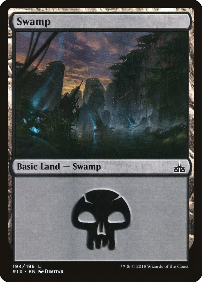 Swamp (194) [Rivals of Ixalan] | GrognardGamesBatavia