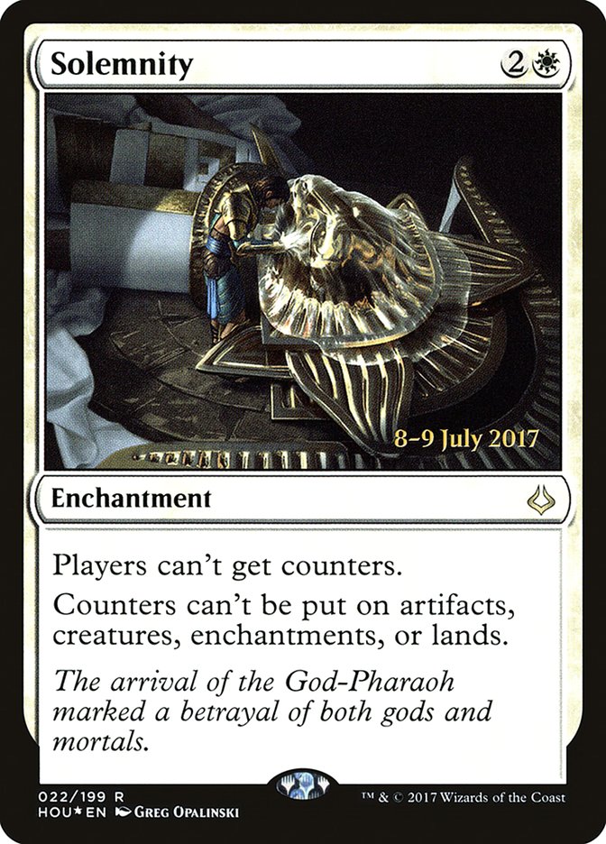 Solemnity [Hour of Devastation Prerelease Promos] | GrognardGamesBatavia