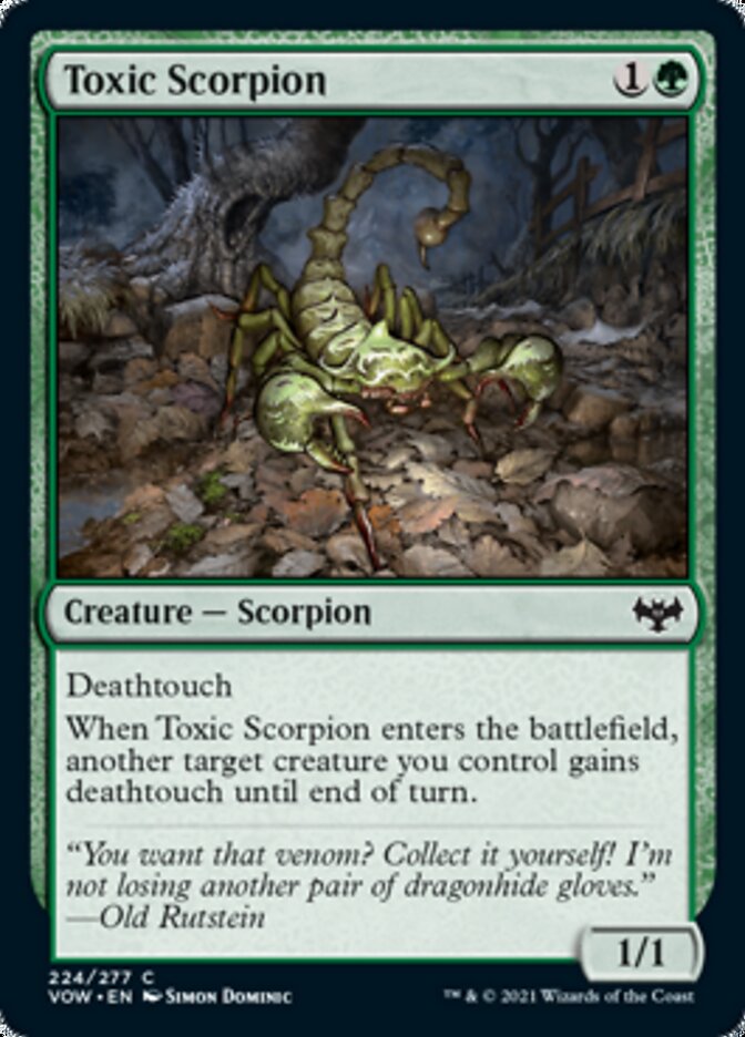 Toxic Scorpion [Innistrad: Crimson Vow] | GrognardGamesBatavia