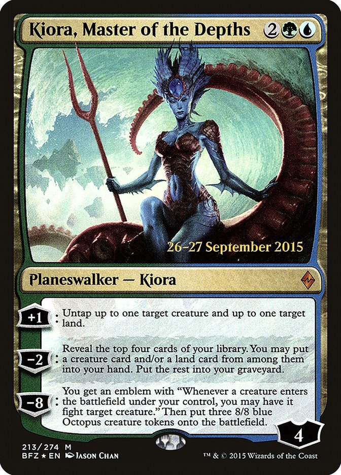 Kiora, Master of the Depths [Battle for Zendikar Prerelease Promos] | GrognardGamesBatavia