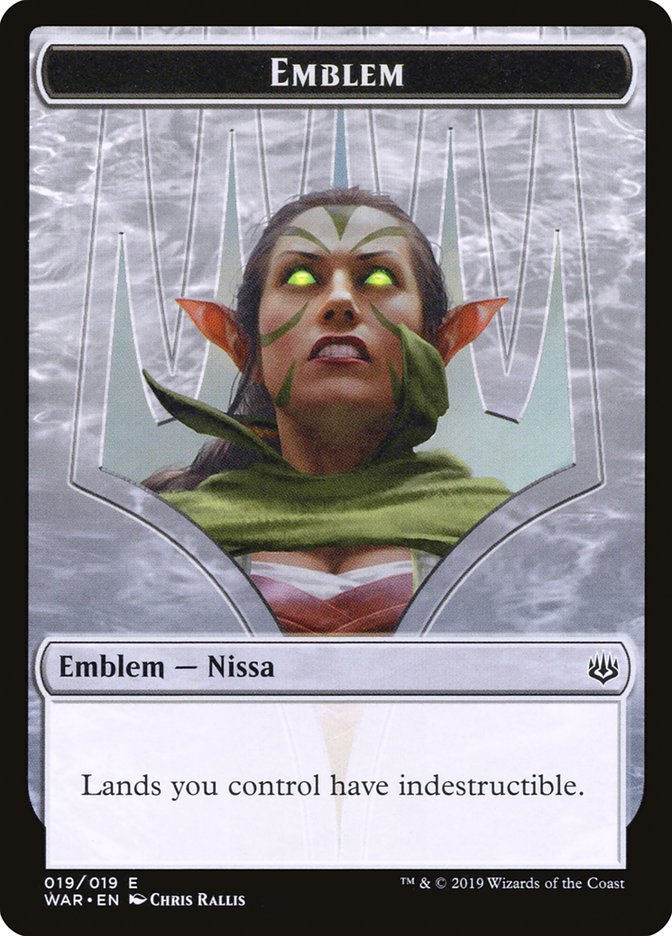 Nissa, Who Shakes the World Emblem [War of the Spark Tokens] | GrognardGamesBatavia