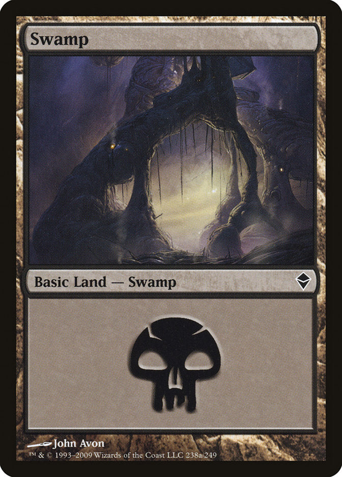 Swamp (238a) [Zendikar] | GrognardGamesBatavia