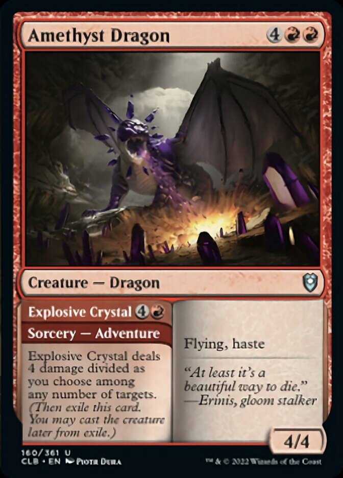 Amethyst Dragon // Explosive Crystal [Commander Legends: Battle for Baldur's Gate] | GrognardGamesBatavia