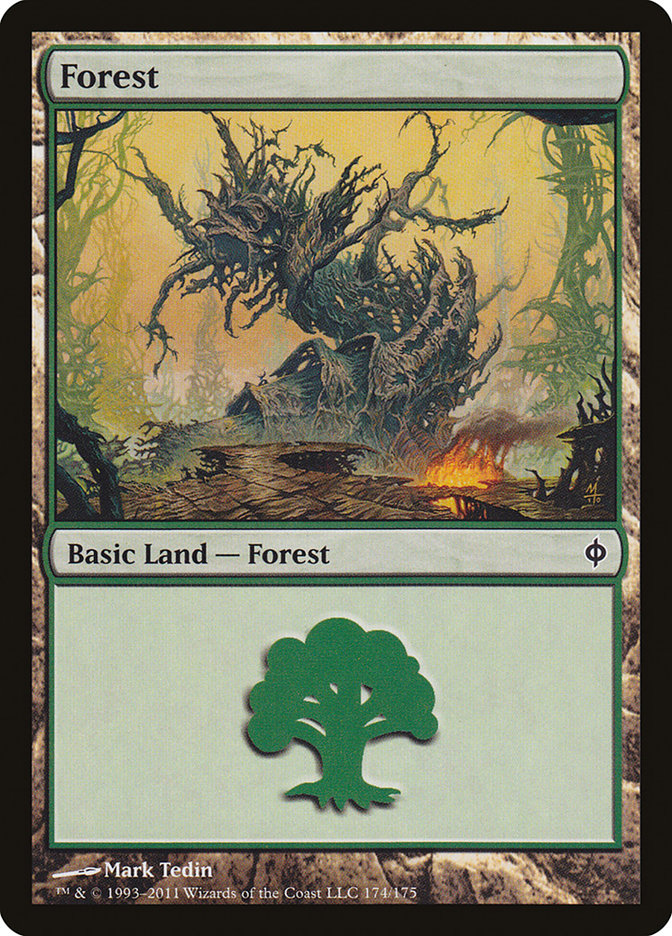 Forest (174) [New Phyrexia] | GrognardGamesBatavia