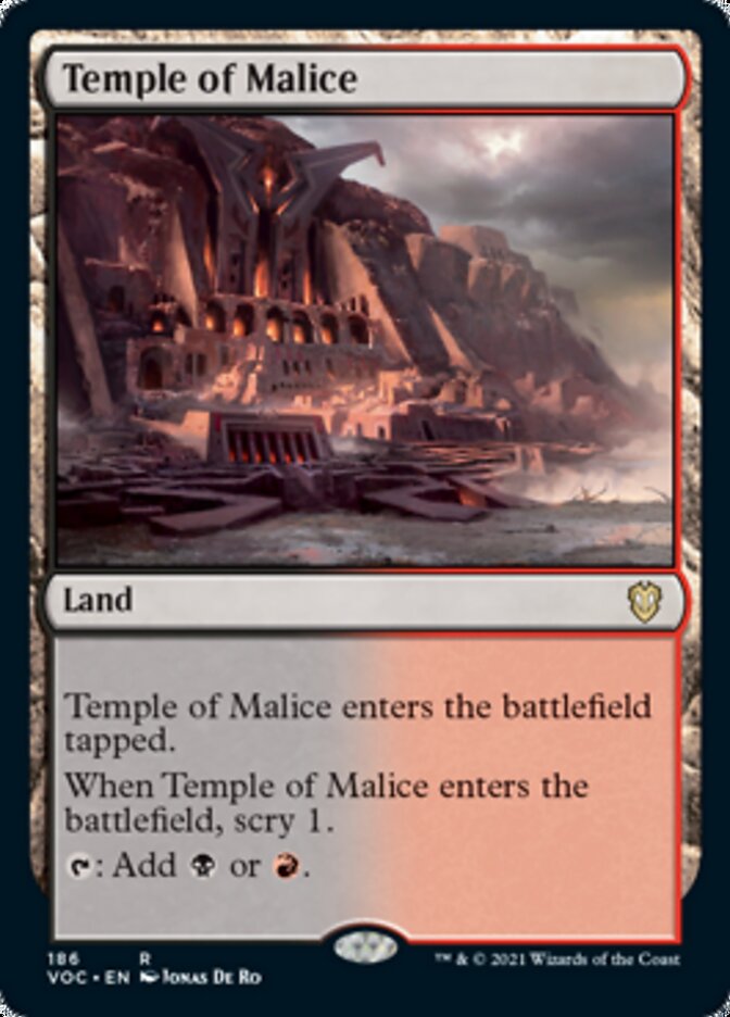 Temple of Malice [Innistrad: Crimson Vow Commander] | GrognardGamesBatavia