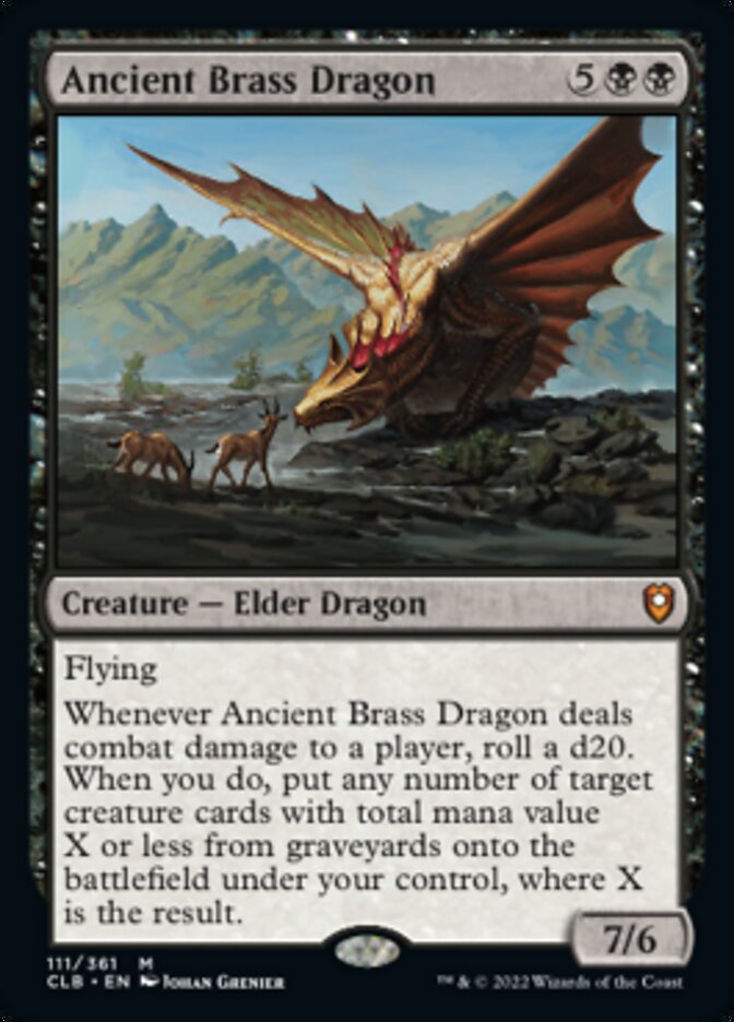 Ancient Brass Dragon [Commander Legends: Battle for Baldur's Gate] | GrognardGamesBatavia