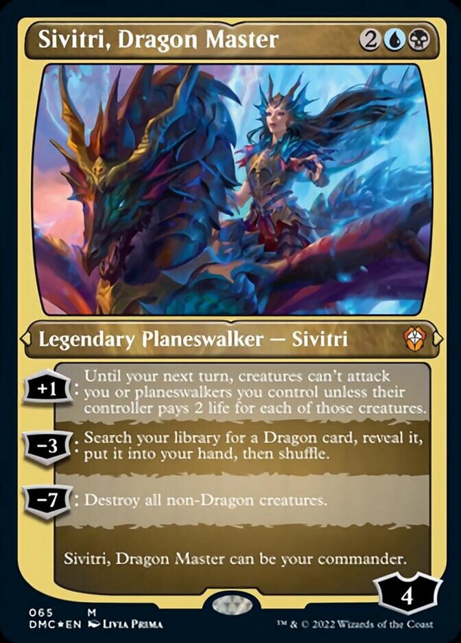 Sivitri, Dragon Master (Foil Etched) [Dominaria United Commander] | GrognardGamesBatavia