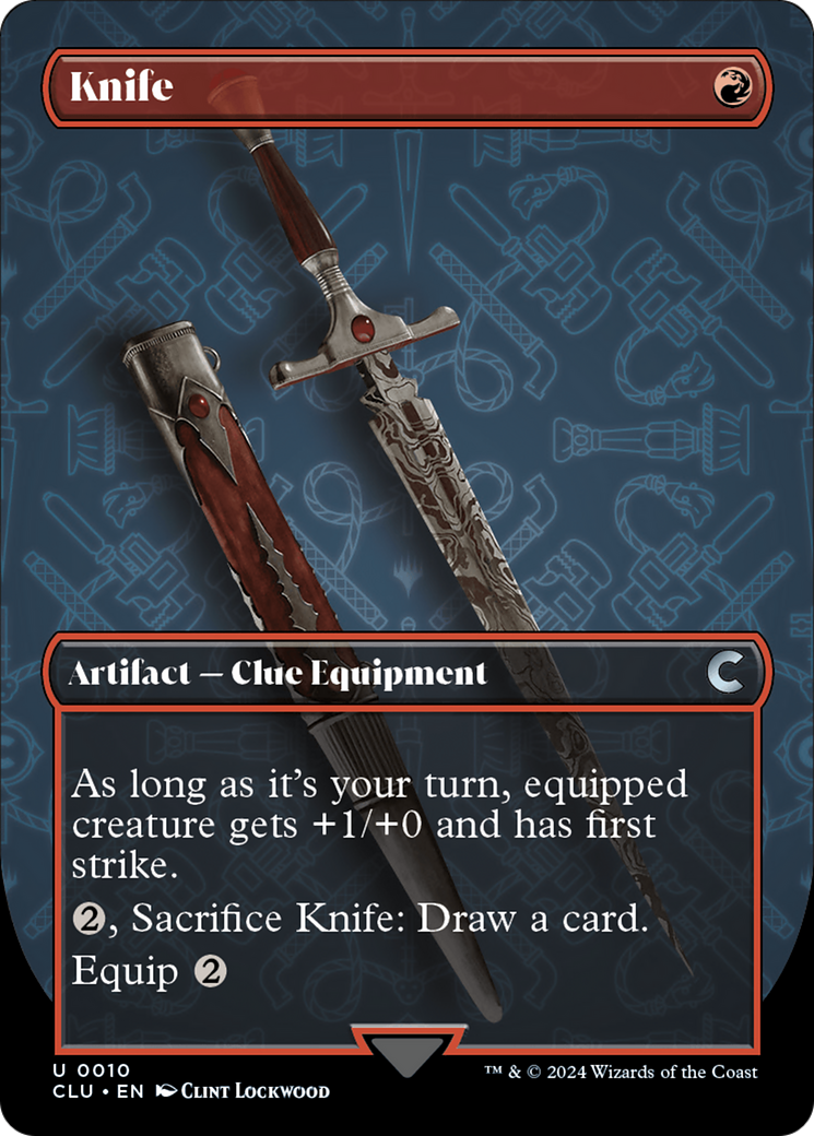 Knife (Borderless) [Ravnica: Clue Edition] | GrognardGamesBatavia