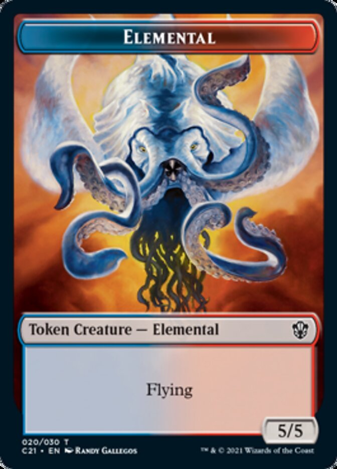 Elemental (020) // Copy Double-Sided Token [Commander 2021 Tokens] | GrognardGamesBatavia