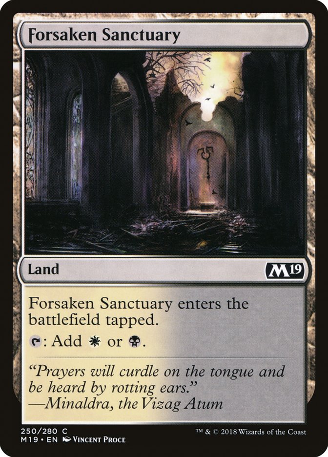 Forsaken Sanctuary [Core Set 2019] | GrognardGamesBatavia