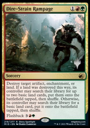 Dire-Strain Rampage (Promo Pack) [Innistrad: Midnight Hunt Promos] | GrognardGamesBatavia