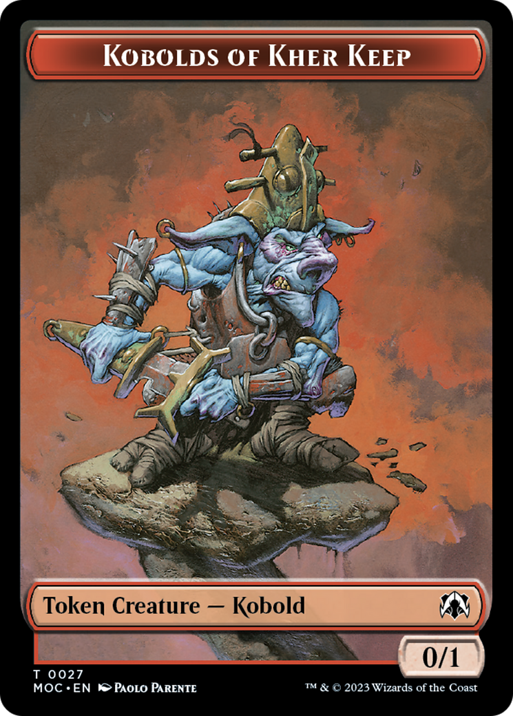 Bird // Kobolds of Kher Keep Double-Sided Token [March of the Machine Commander Tokens] | GrognardGamesBatavia