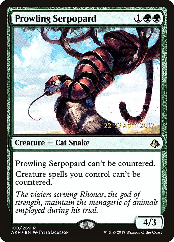 Prowling Serpopard [Amonkhet Prerelease Promos] | GrognardGamesBatavia