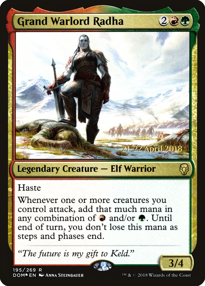 Grand Warlord Radha [Dominaria Prerelease Promos] | GrognardGamesBatavia