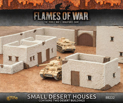 BB222 Flames of War: Small Desert Houses | GrognardGamesBatavia