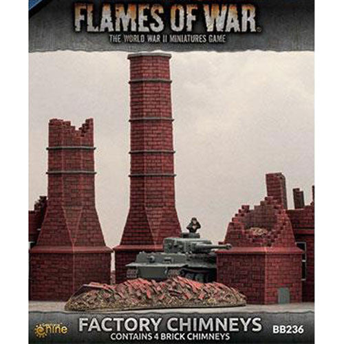 BB236 Flames of War: Factory Chimneys | GrognardGamesBatavia
