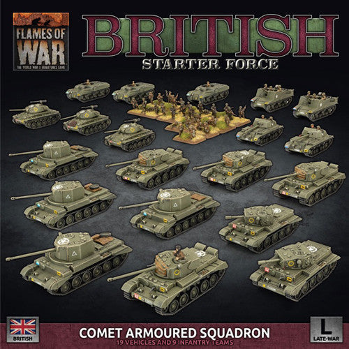 Flames of War BRAB14 WW2: British Comet Armoured Squadron (BRAB14) | GrognardGamesBatavia