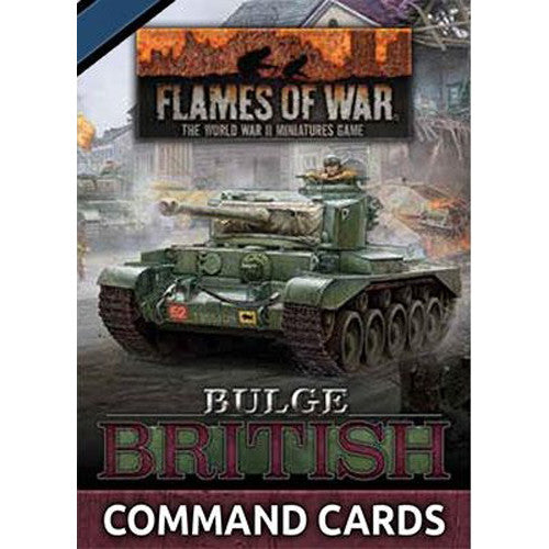 Flames of War FW272C WW2: Bulge - British Command Cards | GrognardGamesBatavia