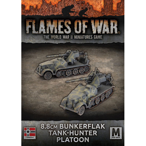 Flames of War WW2: German - 8.8cm Bunkerflak Tank-hunter Platoon | GrognardGamesBatavia