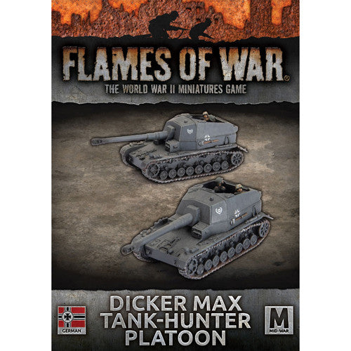 Flames of War WW2: German - Dicker Max Tank-hunter Platoon | GrognardGamesBatavia