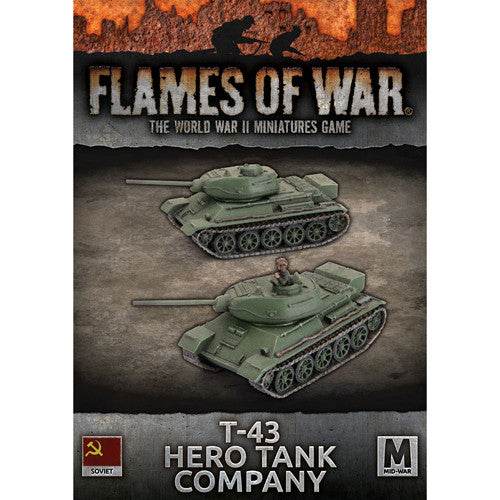 Flames of War WW2: Soviet - T-43 Hero Tank Company | GrognardGamesBatavia