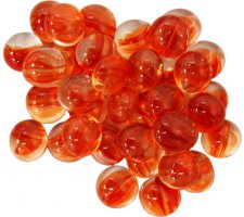 CHX01151 Orange Catseye Gaming Stones | GrognardGamesBatavia