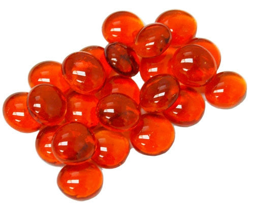 CHX01123 Crystal Orange Gaming Stones | GrognardGamesBatavia