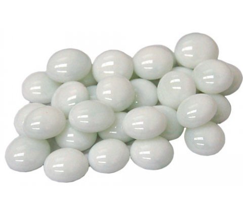 CHX01131 Opal White Gaming Stones | GrognardGamesBatavia