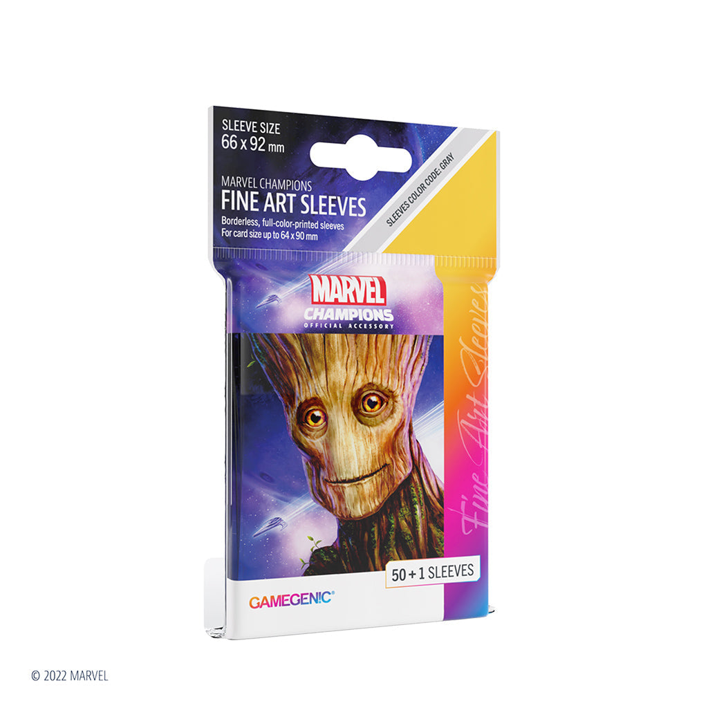 MARVEL: CHAMPIONS FINE ART SLEEVES – GROOT | GrognardGamesBatavia