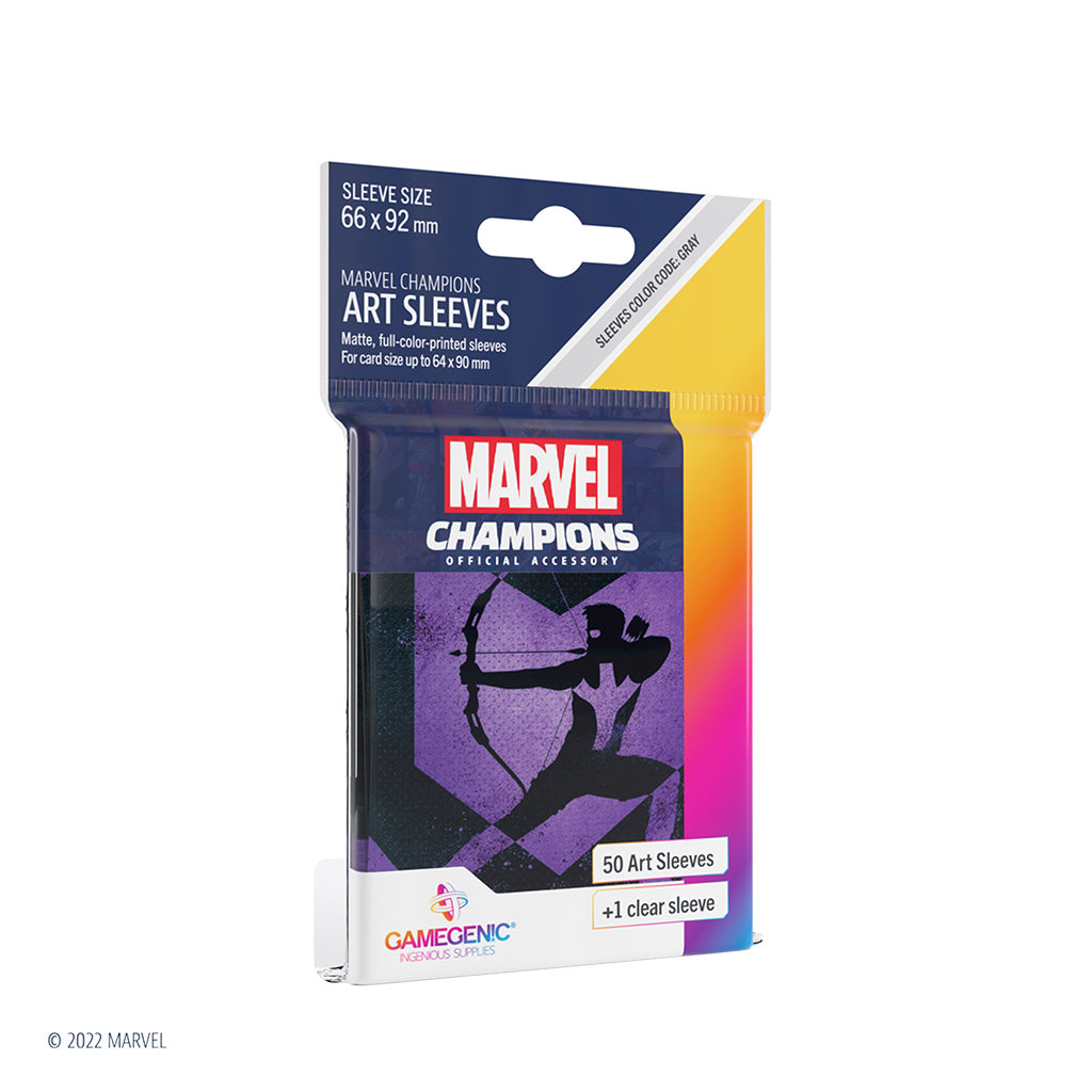 MARVEL: CHAMPIONS ART SLEEVES – HAWKEYE | GrognardGamesBatavia