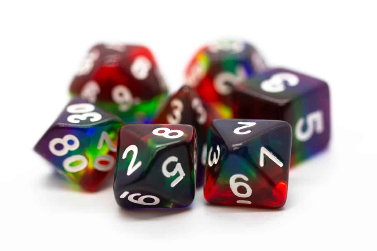 Gradient Dice - Translucent Rainbow | GrognardGamesBatavia