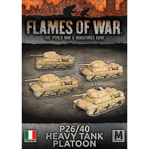 Flames of War Italian P26/40 Heavy Tank Platoon | GrognardGamesBatavia