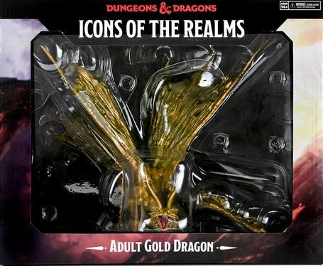 D&D Premium Painted Figure:  96116 Adult Gold Dragon | GrognardGamesBatavia