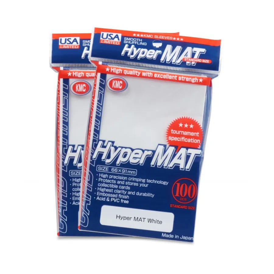 Hyper Mat Sleeves 100 ct - White | GrognardGamesBatavia