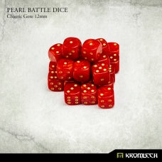 Kromlech Pearl Battle Dice - Chaotic Gore Red | GrognardGamesBatavia
