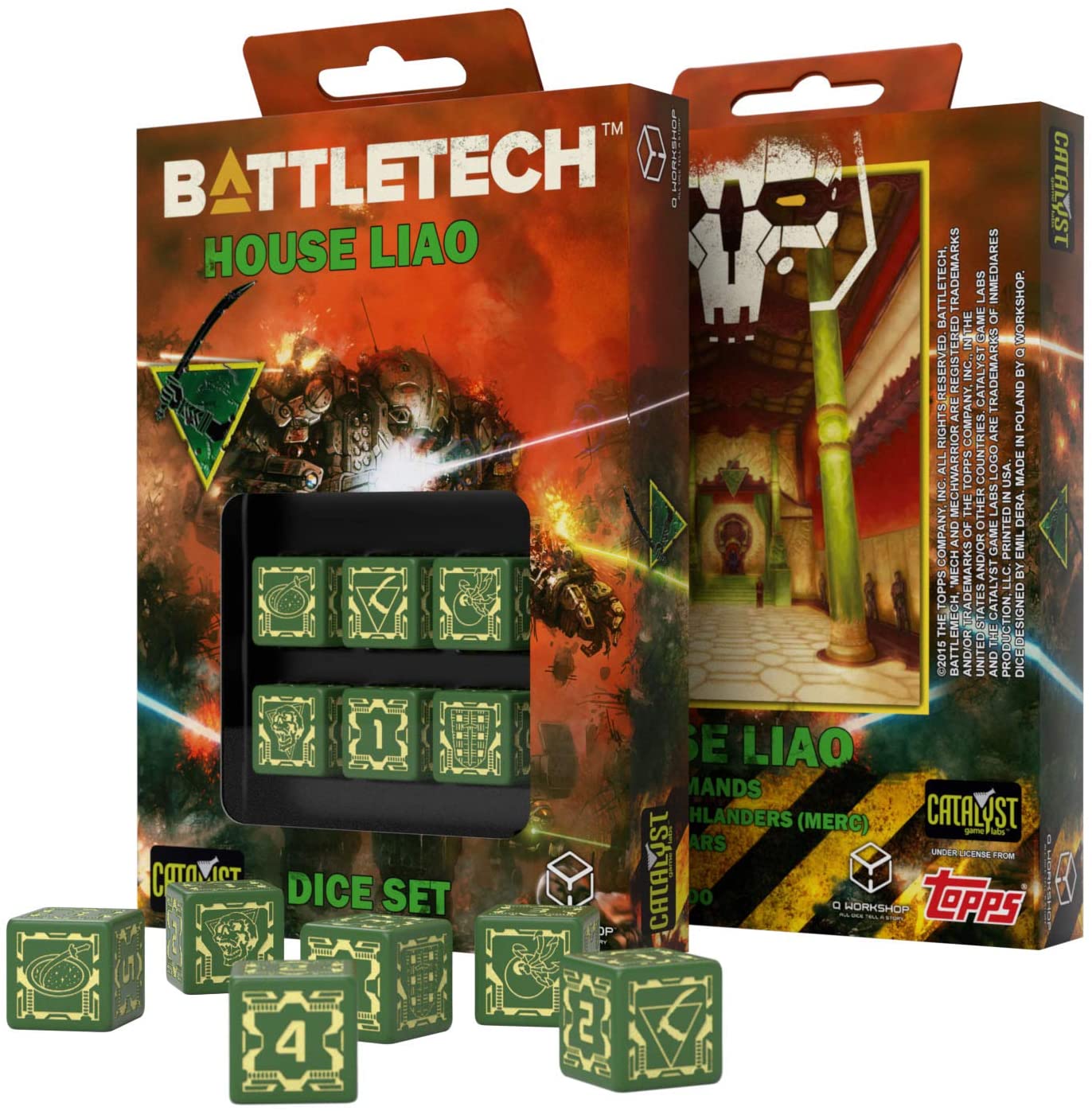 Battletech House Liao Dice Set | GrognardGamesBatavia