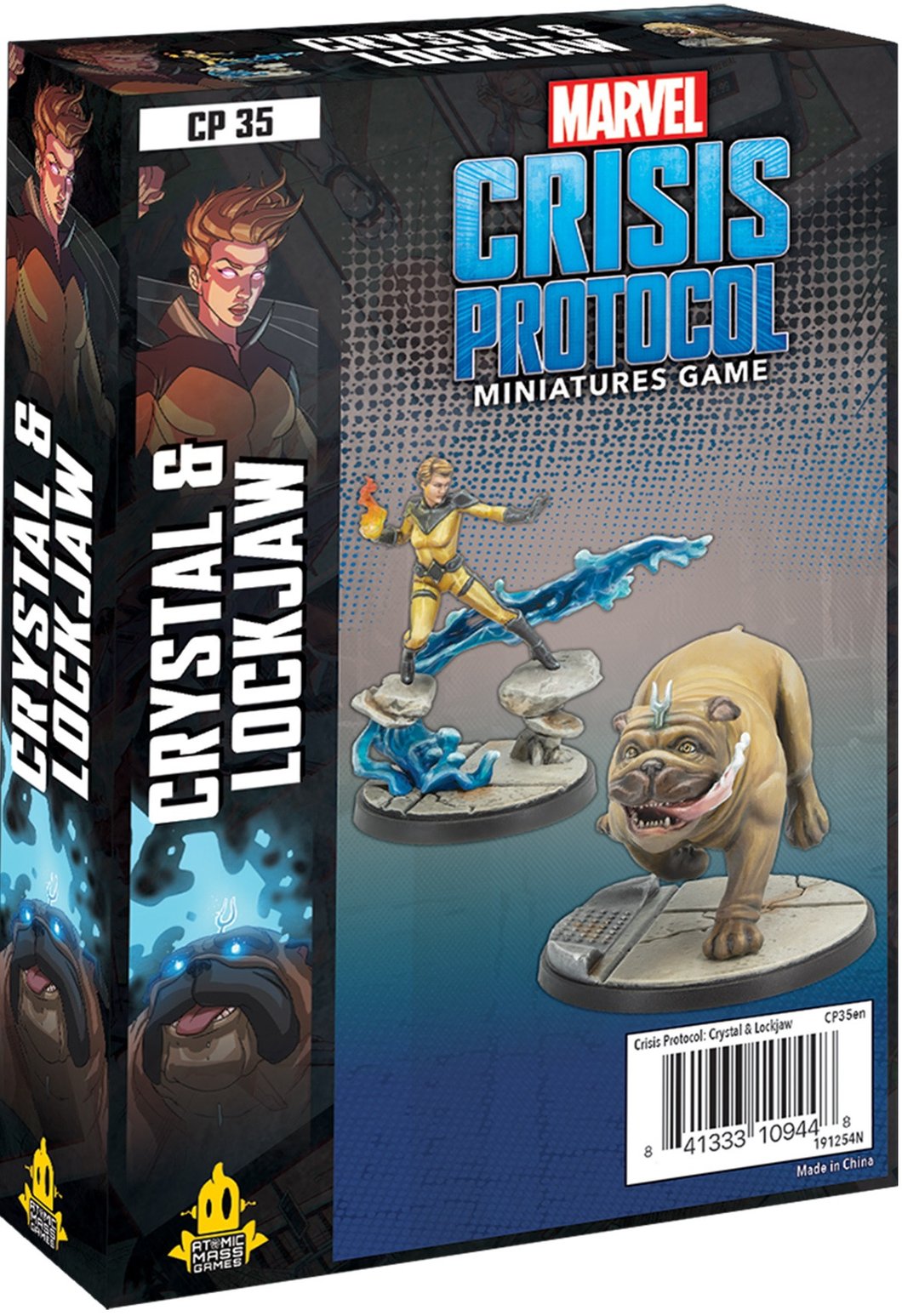 CP 35 Marvel Crisis Protocol: Crystal & Lockjaw | GrognardGamesBatavia