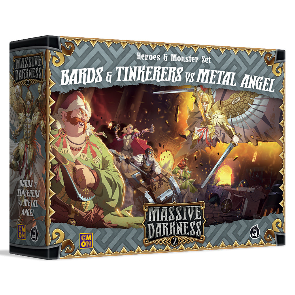 MASSIVE DARKNESS 2: BARDS AND TINKERERS VS METAL ANGEL | GrognardGamesBatavia