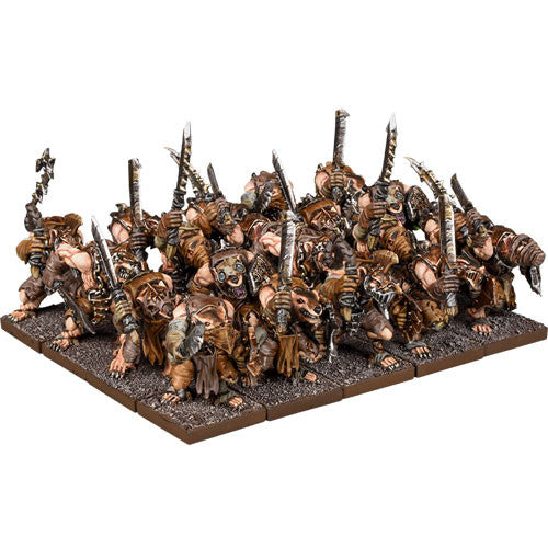 Kings of War Ratkin Warriors Regiment | GrognardGamesBatavia