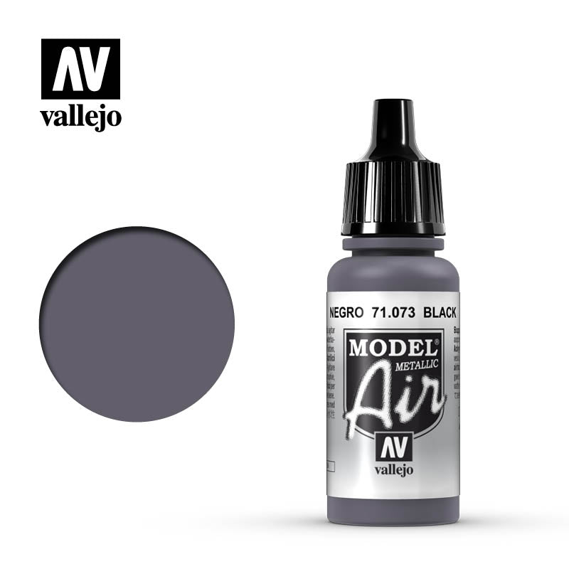 71.073 Vallejo Model Air Black (Metallic) | GrognardGamesBatavia