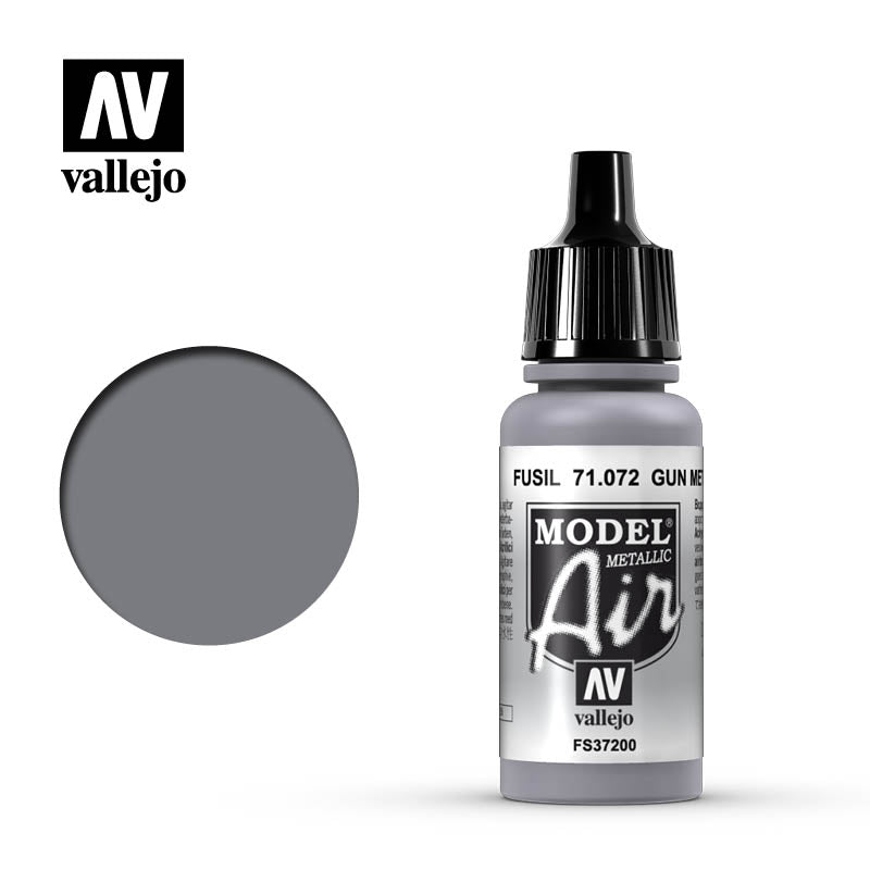 71.072 Vallejo Model Air Gunmetal (Metallic) | GrognardGamesBatavia