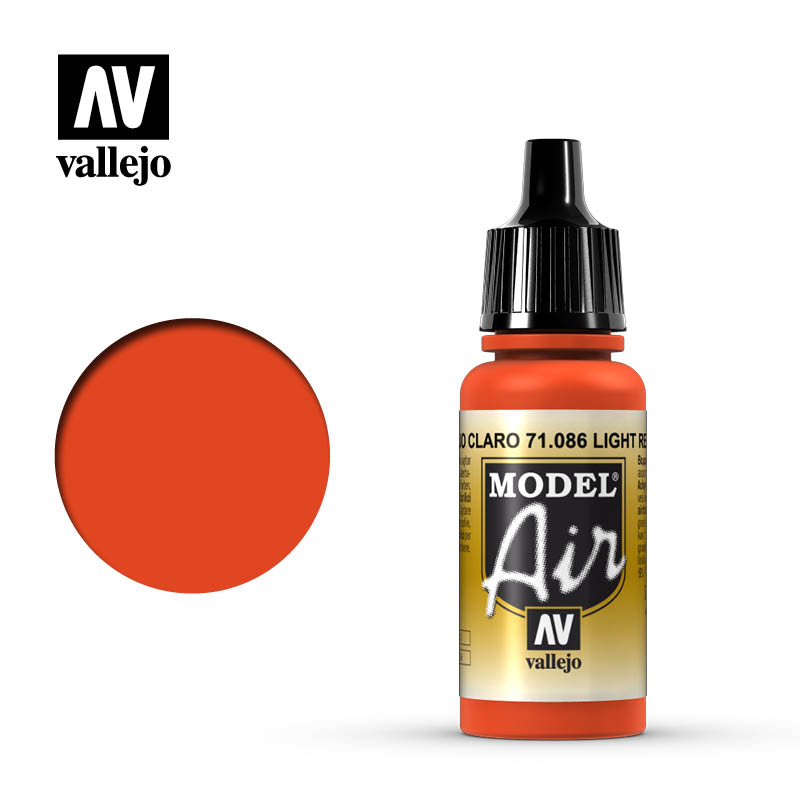 71.086 Vallejo Model Air Light Red | GrognardGamesBatavia