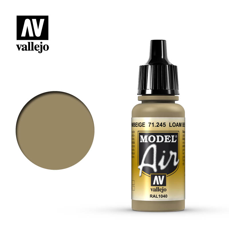 71.245 Vallejo Model Air Loam Beige | GrognardGamesBatavia