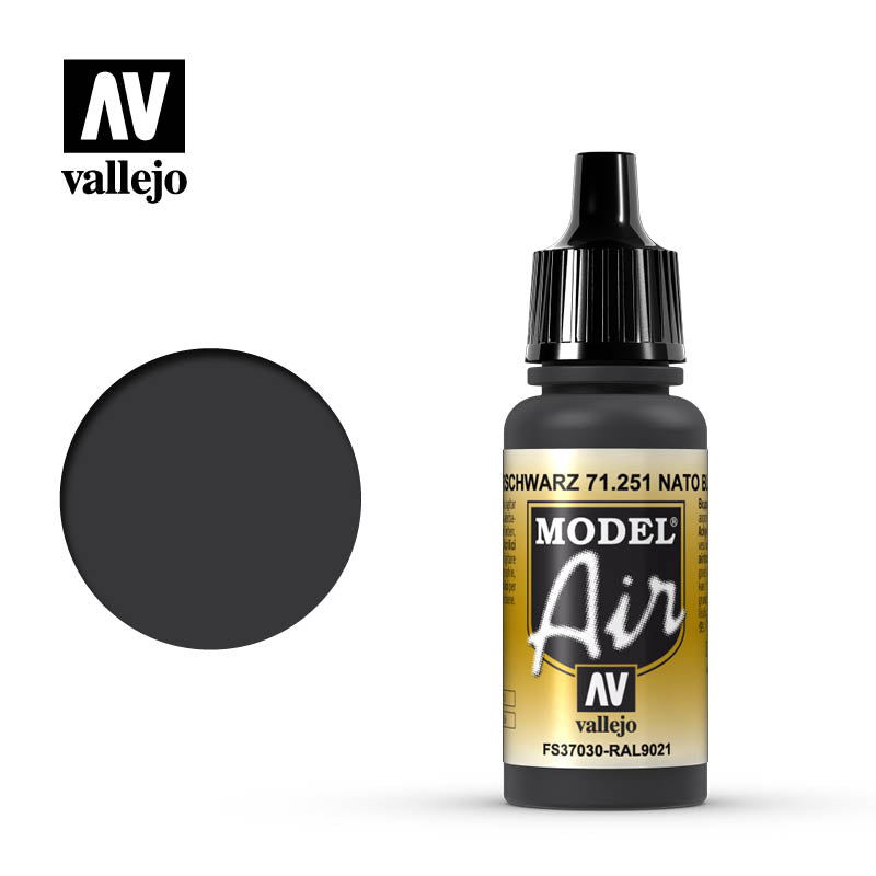 71.251 Vallejo Model Air NATO Black | GrognardGamesBatavia