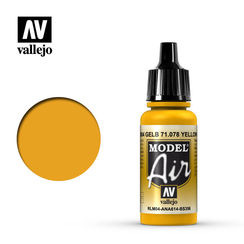 71.078 Vallejo Model Air Yellow RLM04 | GrognardGamesBatavia