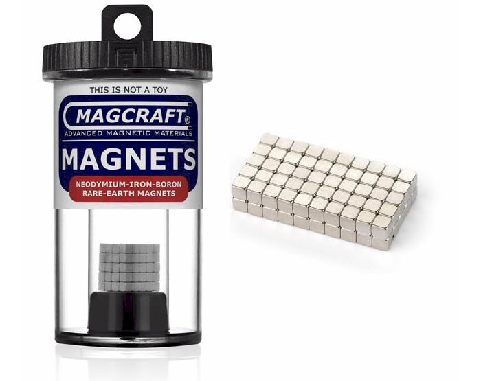 Magcraft Rare Earth disc magnets 1/8" Earth Cube Magnets (100) | GrognardGamesBatavia