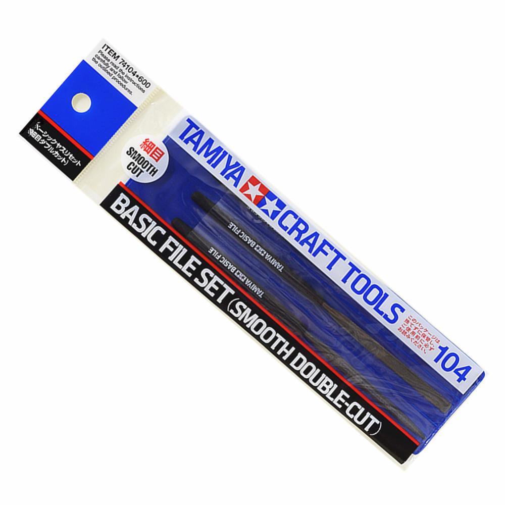 Tamiya 74104*600 Basic File Set Smooth double cut | GrognardGamesBatavia