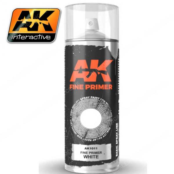 AK interactive Fine Primer White 200ml | GrognardGamesBatavia